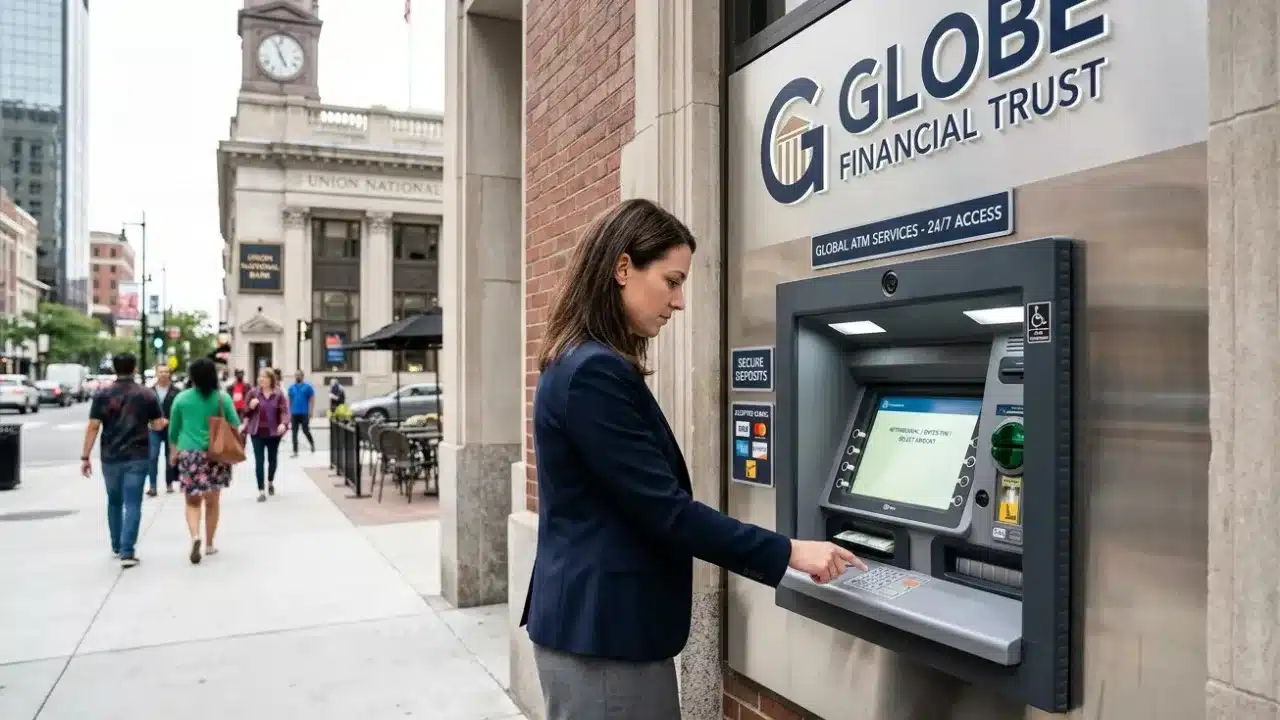Financial institution atm branding