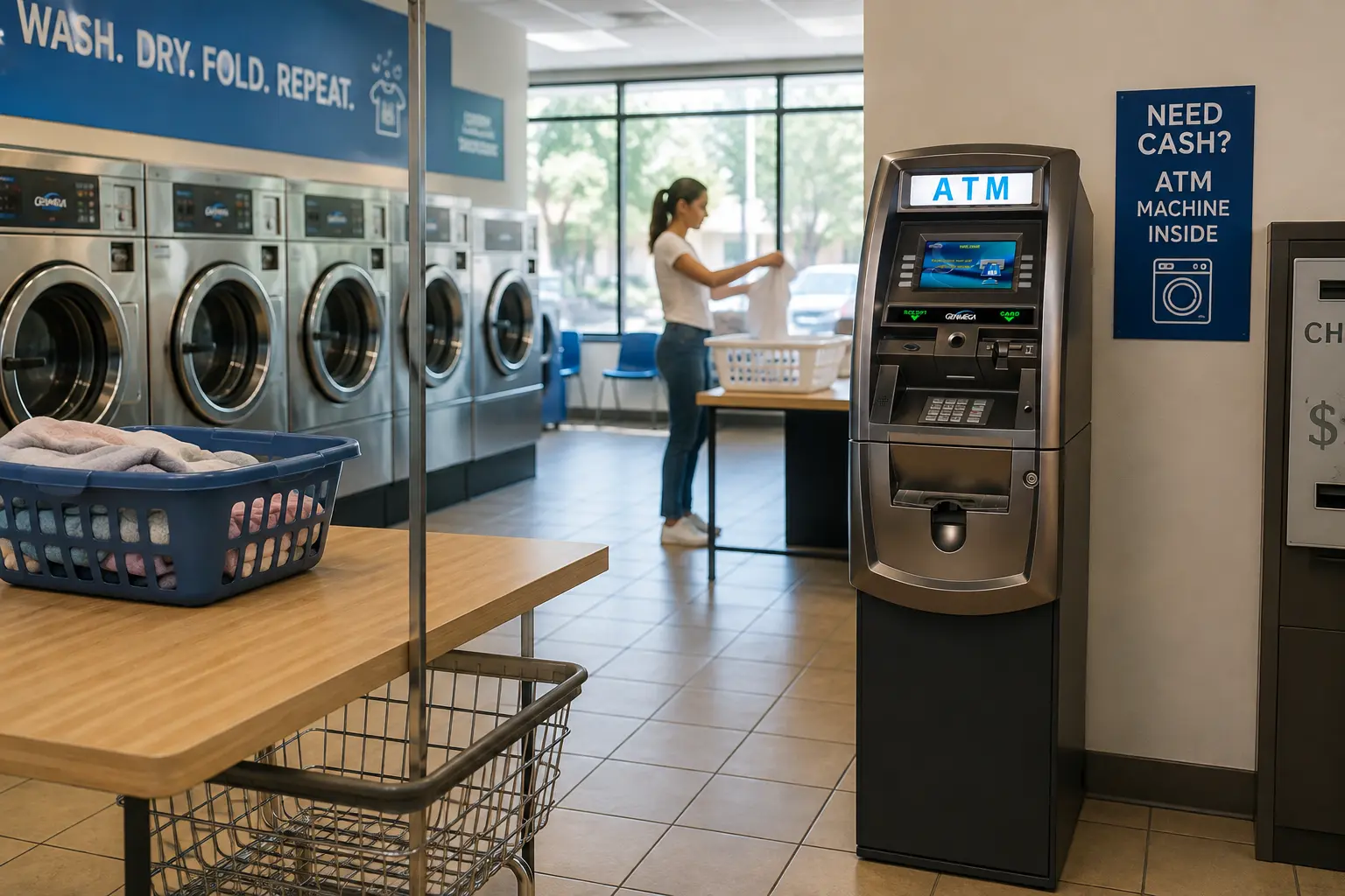 ATMs for laundromats