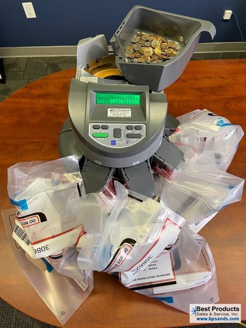 Glory Mach 3 Coin Sorter and Counter with Bagging Pedestal & Bagging  Attachments (Mach3) - Data Financial, Inc.